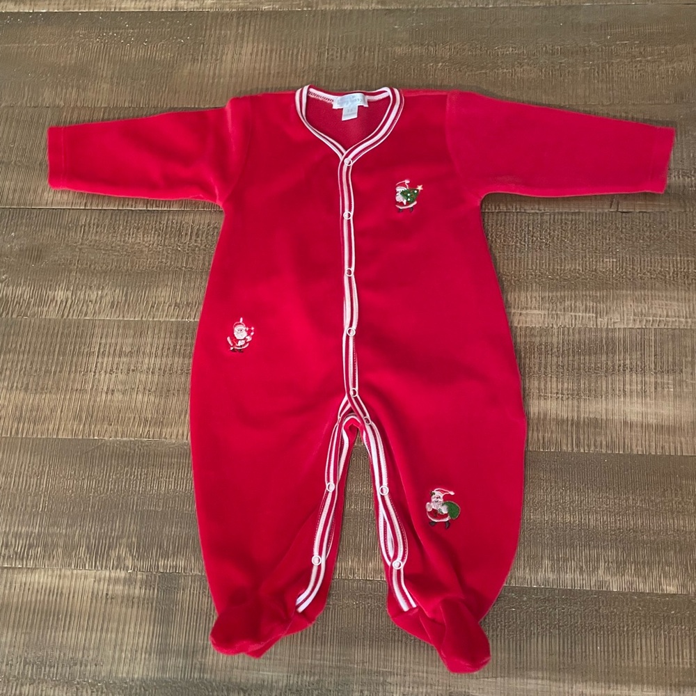 Kissy Kissy Christmas Pajamas 3-6 months